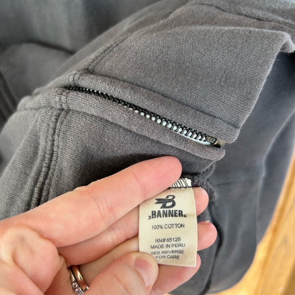 Men’s Banner ‘47 Gray Full-Zip OKOBOJI Sweatshirt Size XX-Large - Picture 4 of 5